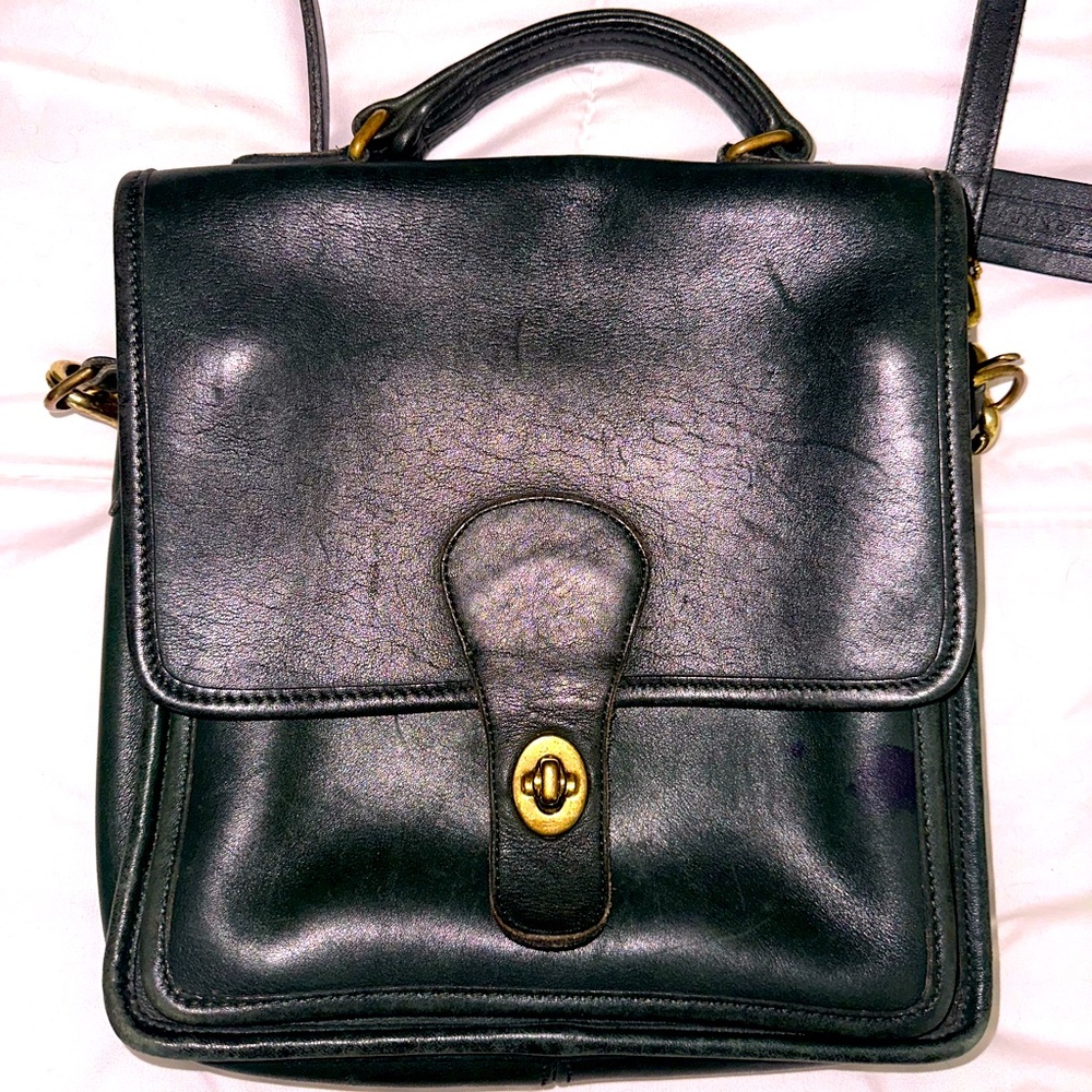 Legacy Coach Forest Green Shoulder Bag